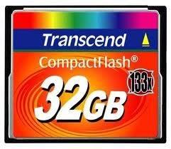 Transcend Compact Flash Muistikortti 32GB (133x)