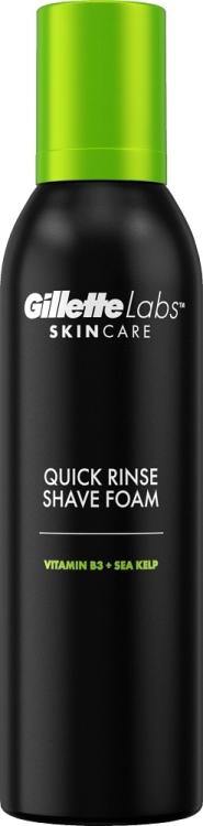 Labs by Gillette Quick Rinse Lightweight -partavaahto, joka auttaa suojaamaan ihoa, 240 ml