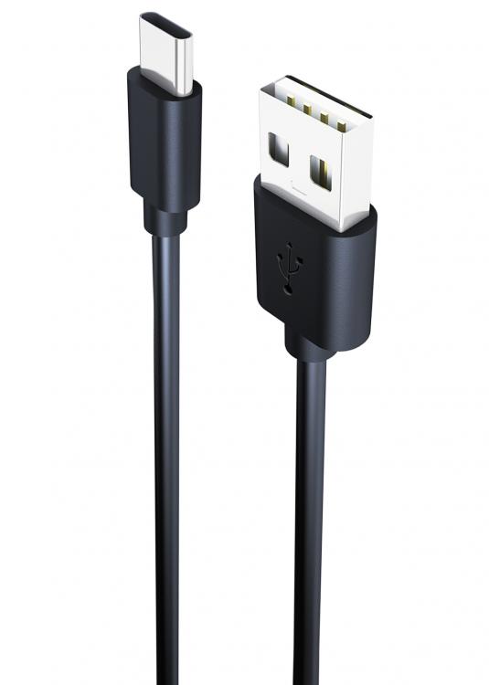 CharGo USB-C Datakaapeli, 1,5m, Musta