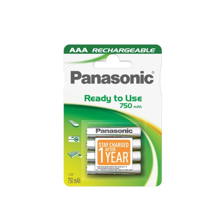 Panasonic Ready to Use 750 mAh AAA 4kpl