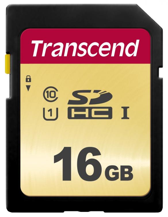 TRANSCEND 16GB UHS-I U1 SD Card , MLC