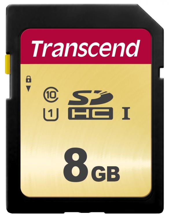 TRANSCEND 8GB UHS-I U1 SD Card, MLC