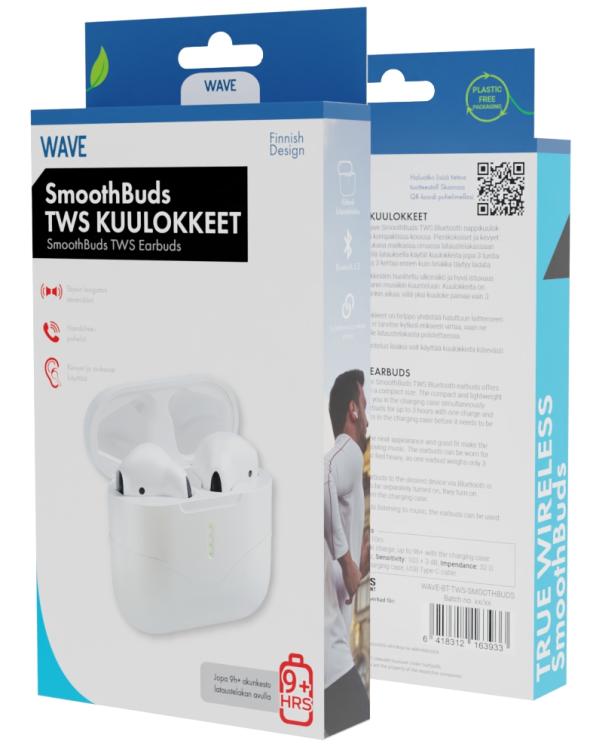 Wave SmoothBuds TWS Bluetooth 5.2 nappikuulokkeet