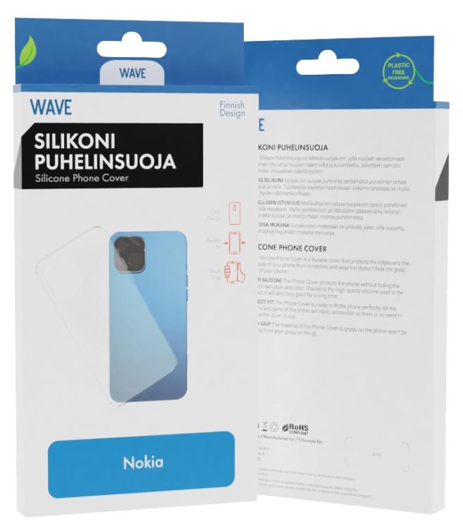 Wave Silikonisuoja, Nokia 3.4, Kirkas